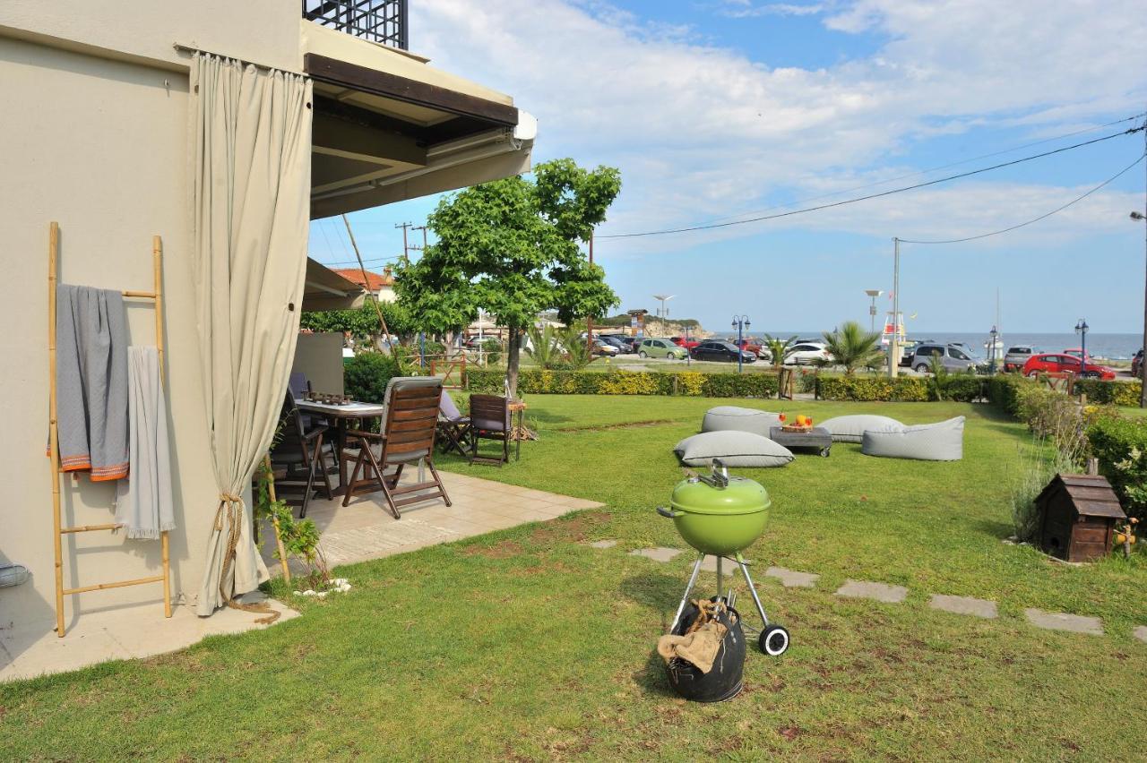 Seathon Seafront Beach Villa In Kalamitsi Ngoại thất bức ảnh
